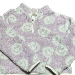 10 Crosby Derek Lam Lavender and White Fleece Top